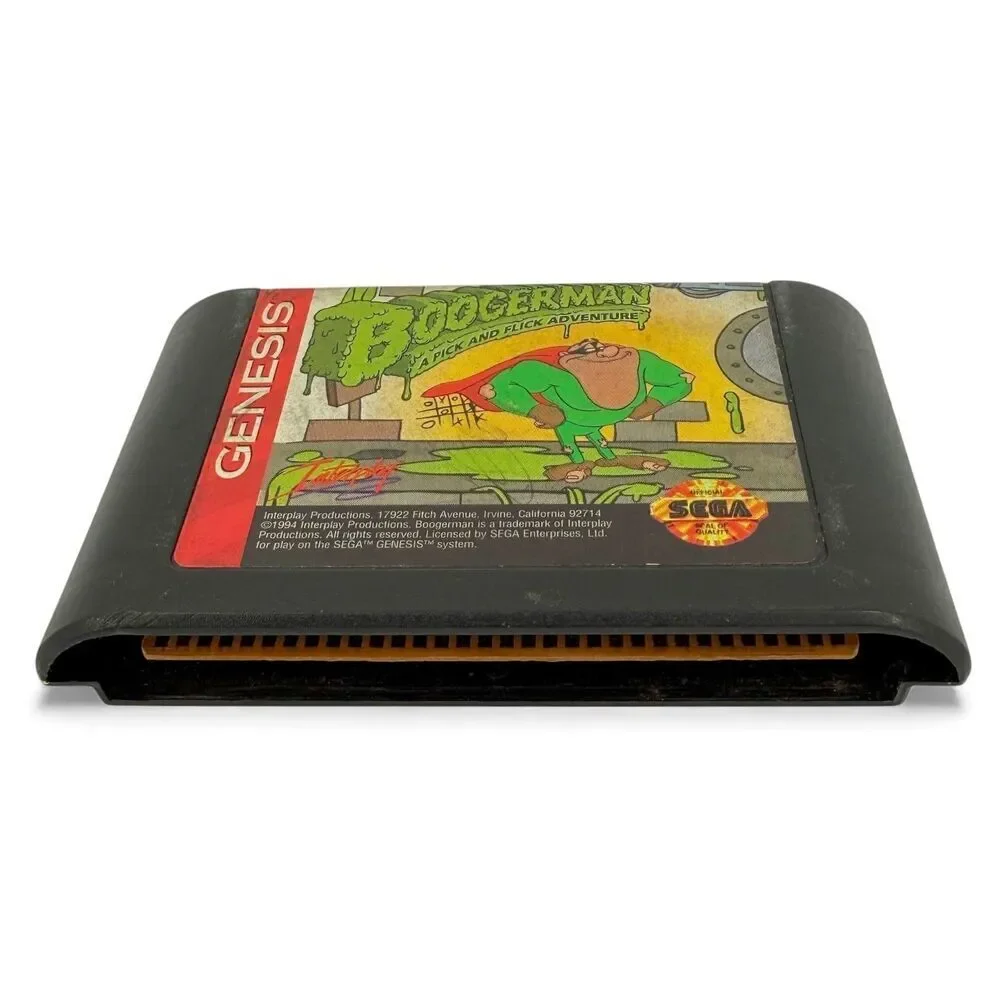 Sega Genesis Boogerman A Pick and Flick Adventure Game Cartridge 16-Bit
